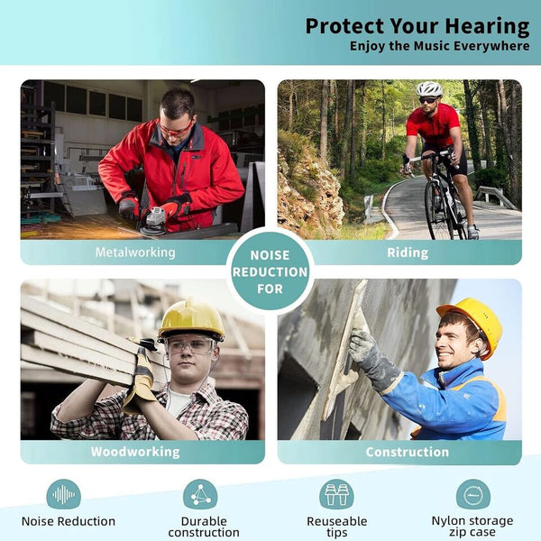SHIPS MAY 9th: Cynaps Earplug Earphones Bluetooth Rugged Safety Plugs: Listen to Audio while you Work